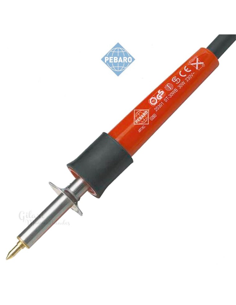 Imagen detallada del pirograbador profesional Pebaro 0260 en ángulo.