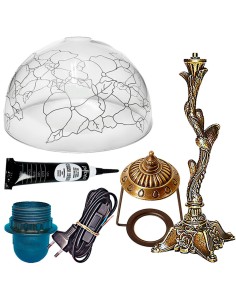 Comprar Kit Lámpara Tiffany Pensamientos 31cm | Gilart Manualidades