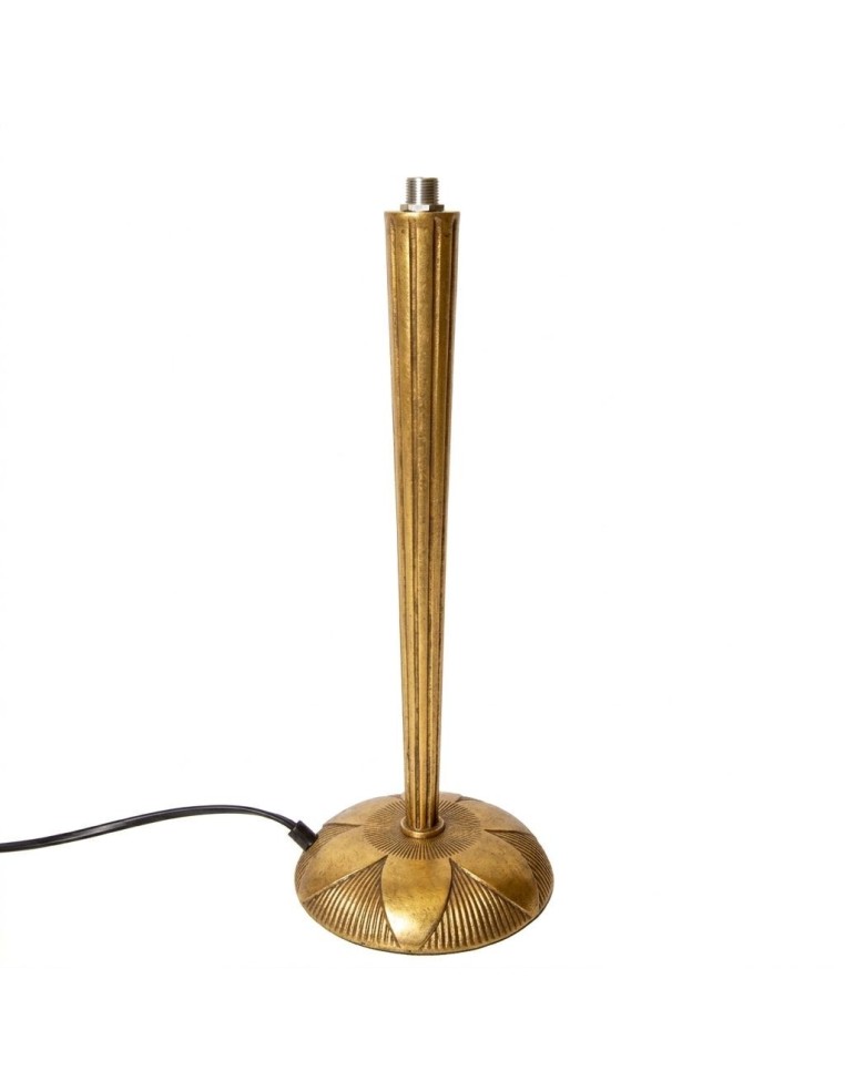 Pie de lámpara cónico bronce envejecido zamak (33 cm)