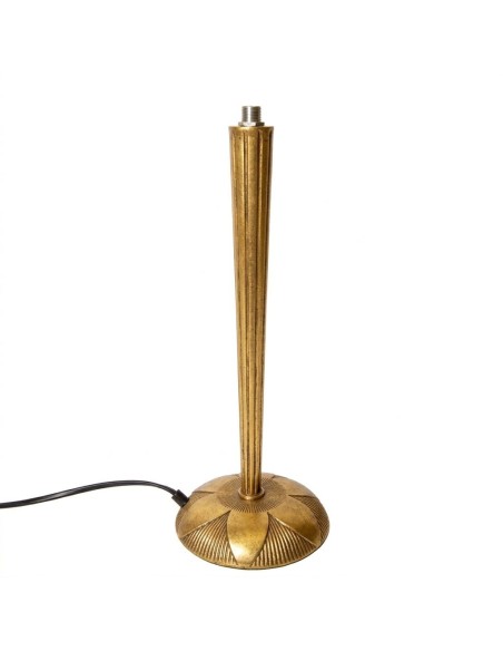 Pie de lámpara cónico bronce envejecido zamak (33 cm)