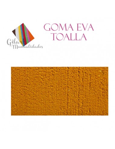 Goma Eva toalla 60x40 cm Amarilla