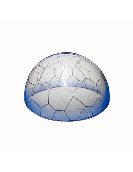 Pantalla Tiffany de metacrilato modelo Vitral 20 cm con dibujo impreso para reseguir.