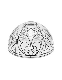 Decoración de interiores con pantalla Tiffany de metacrilato de 20 cm en ambiente cálido y floral.