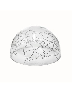 Pantalla Tiffany de metacrilato modelo Pensamientos Grandes 25 cm con dibujo para pintar.