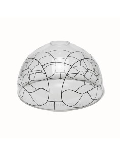 Crea tu propia lámpara de vitral Tiffany 25 cm. El clásico diseño Flor de Lis te espera.