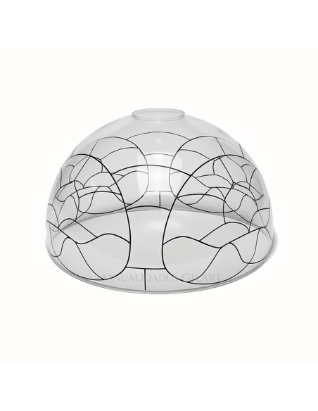 Crea tu propia lámpara de vitral Tiffany 25 cm. El clásico diseño Flor de Lis te espera.