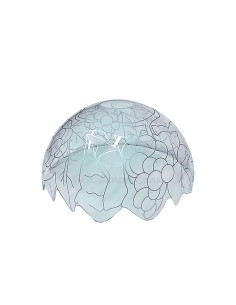 Pantalla Tiffany de metacrilato 20 cm modelo Uvas con borde recortado para pintar