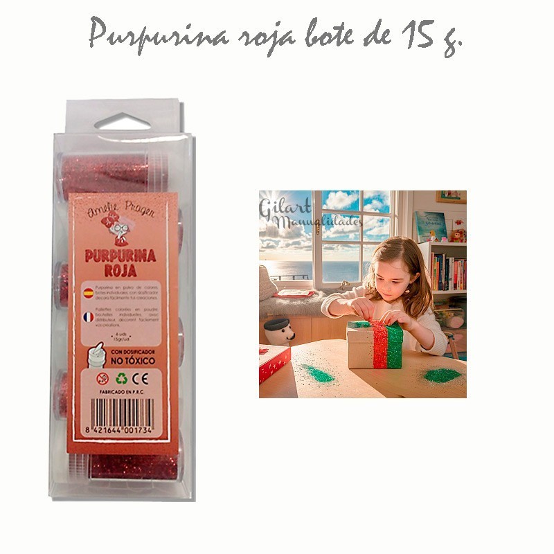 Purpurina roja amelie 15 g