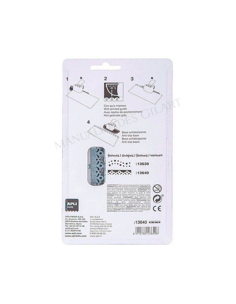 Comprar Perforadora Lateral Scrapbooking Floral Apli 25,4mm | Gilart