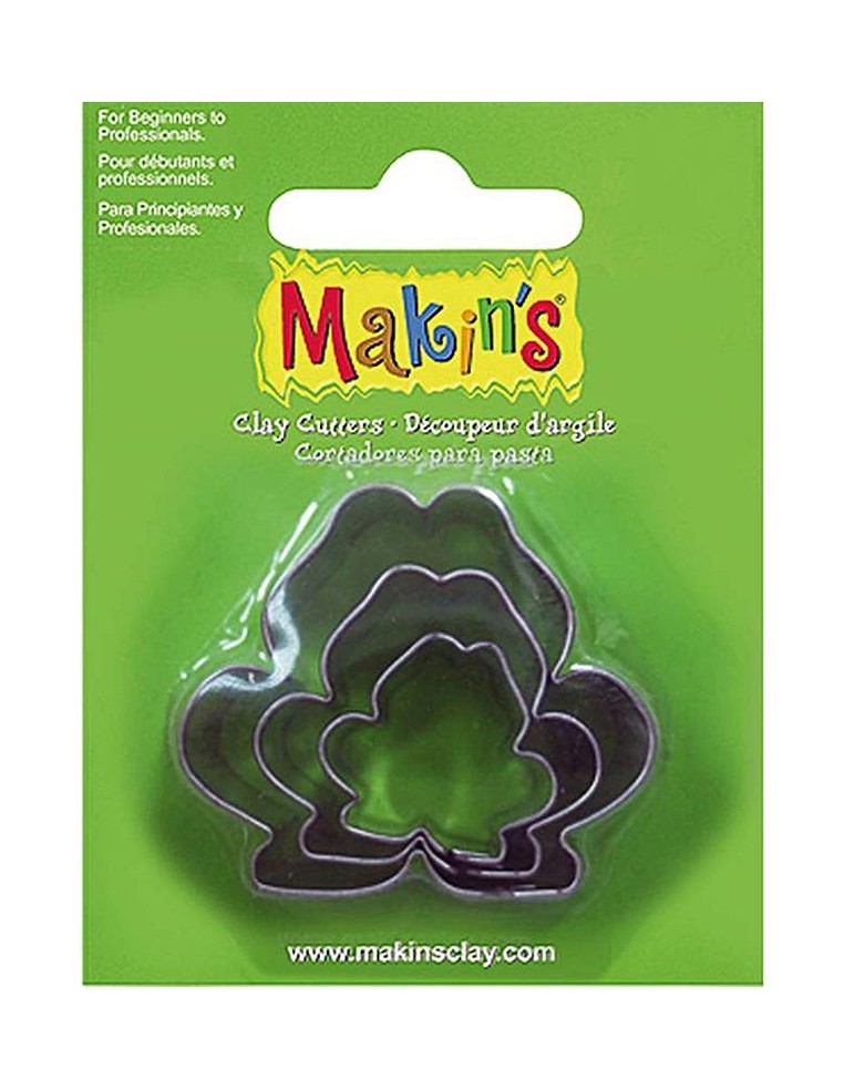 Cortadores Ranas Makins 3 piezas de metal para modelado creativo y barro