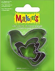 Cortadores Palomas Makins 3 piezas de metal para modelado decorativo y barro