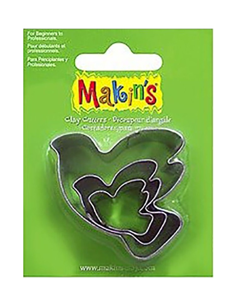 Cortadores Palomas Makins 3 piezas de metal para modelado decorativo y barro