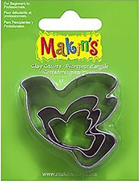 Cortadores Palomas Makins 3 piezas de metal para modelado decorativo y barro