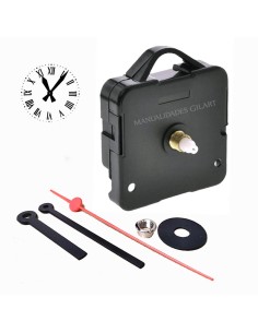 Mecanismo reloj cuarzo con eje de 13 mm, ideal para proyectos de relojería de tamaño compacto.