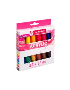 Set Pintura Acrílica Talens Art Creation 12 tubos transparentes de 12ml