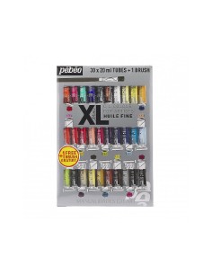 Óleo Fino Studio XL Pebeo set 30 tubos x 20 ml con pincel para bellas artes