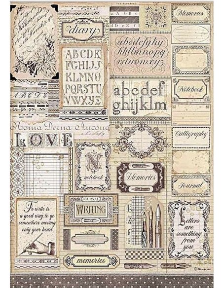 Papel de arroz stamperia A3 DFSA3081