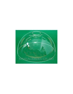 Pantalla de metacrilato transparente y lisa de 20 cm para decorar con plomo líquido y pinturas de cristal.