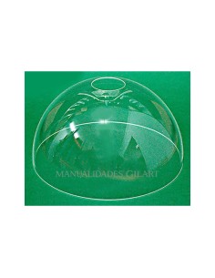 Pantalla de metacrilato transparente y lisa de 30 cm para decorar artesanalmente con estilo Tiffany.