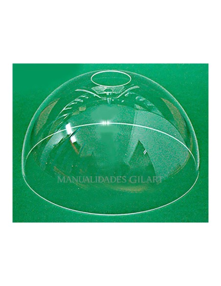 Gran pantalla de metacrilato transparente y lisa de 40 cm para decorar con estilo Tiffany.