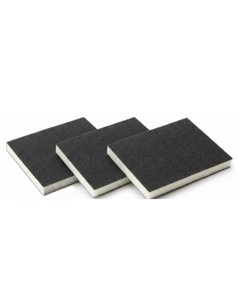 Esponjas Lija Fina Doble Cara 100x120 mm para pulido flexible de madera y superficies curvas