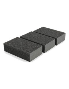 Tacos Lija Esponja Grano Medio 100x120 mm lavables y reutilizables para desbaste de madera y metal