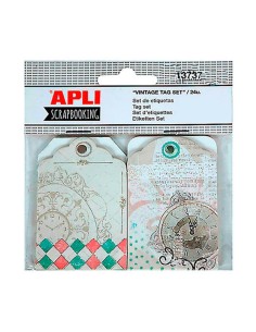 Etiquetas de arandela Apli Vintage para decorar manualidades y scrapbooking.