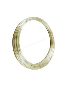 Hilo de alpaca 0,4 mm con baño de plata para bisutería fina.