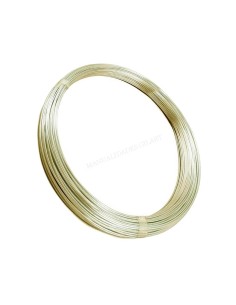 Hilo de alpaca 0,6 mm con baño de plata para montajes firmes. Gama completa en Gilart