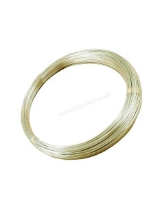 Hilo de alpaca 0,8 mm con baño de plata para estructuras y anillos. Ver más calibres.