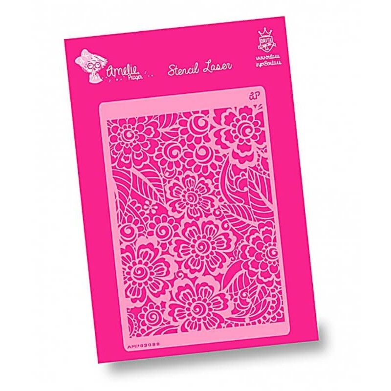 Stencils plantillas Amelie Floral 20x30 cm