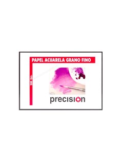 Bloc de papel acuarela Precisión A4 de grano fino y 200g para técnicas húmedas.
