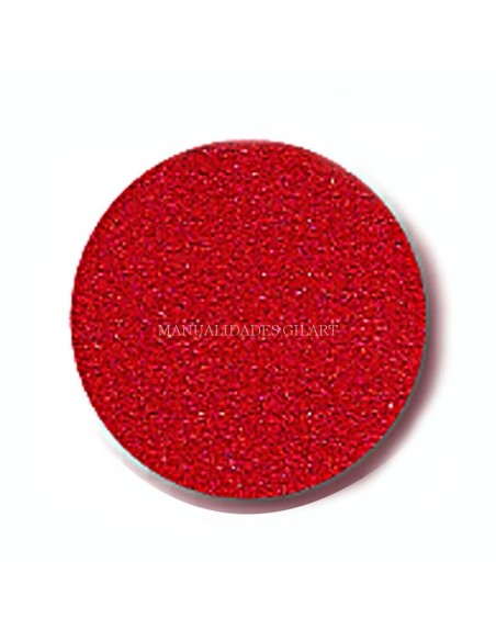 Goma EVA roja metalizada brillante 60x40 cm para scrapbooking y decoración
