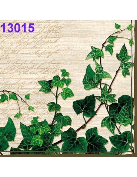 Servilletas Decoupage Yedra 33x33cm 20 Uds hojas de hiedra verde