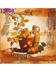 Servilletas Decoupage Otoño 33x33cm 20 Uds estilo vintage italiano