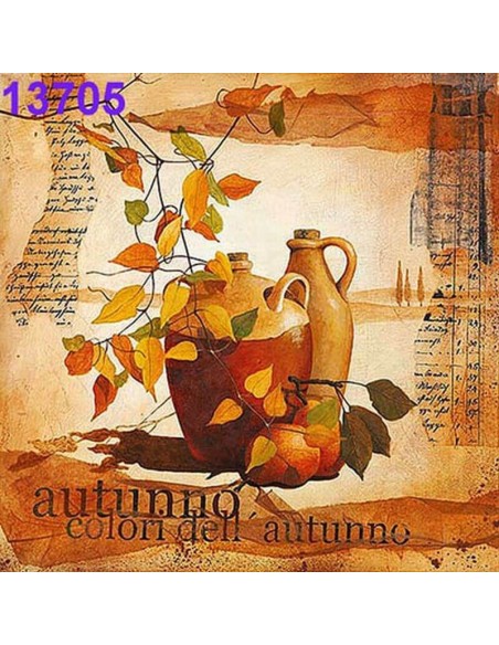 Servilletas Decoupage Otoño 33x33cm 20 Uds estilo vintage italiano