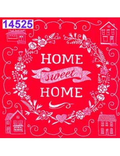 Servilletas Decoupage Home Sweet Home 33x33cm 20 Uds diseño acogedor