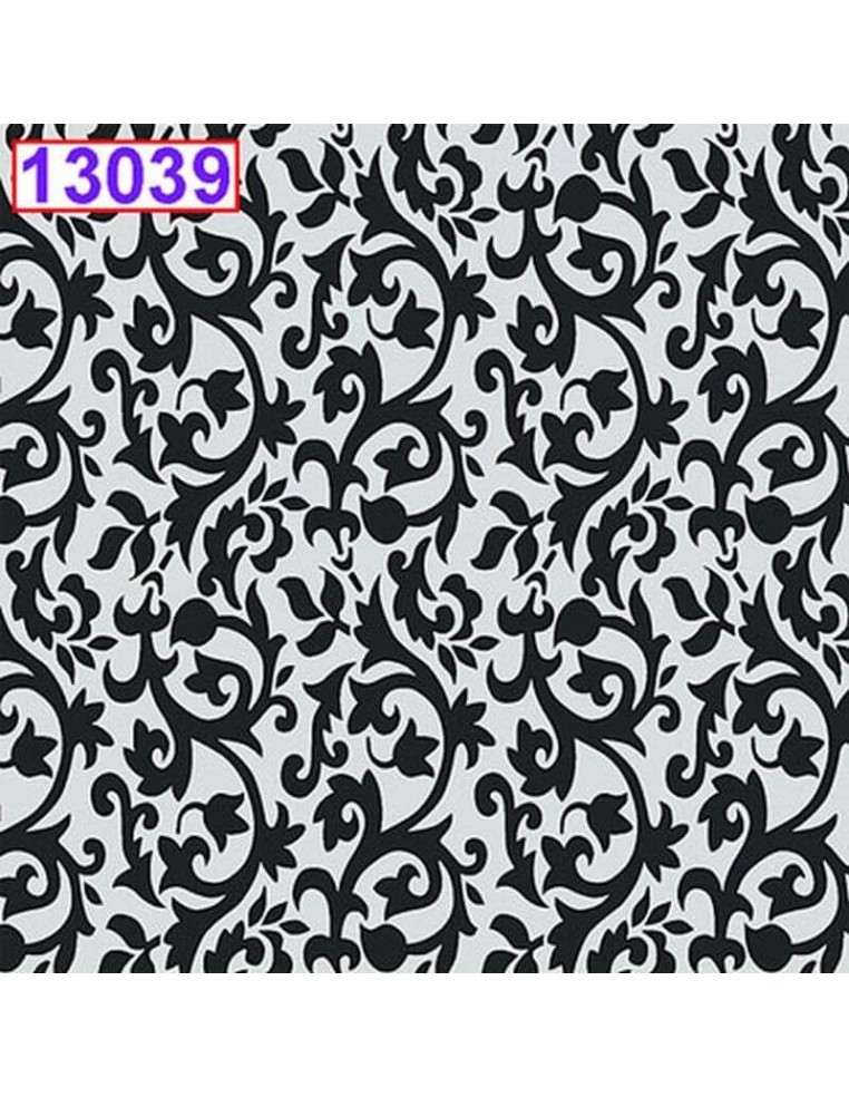 Servilletas Decoupage Damasco Negro patrón barroco 33x33 cm 20 Uds