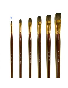 Pincel Plano Gilart 2252 nº 4 pelo Teijin para detalles y trazos finos