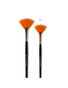 Pincel Abanico Gilart 2249 nº 4 pelo Toray mango corto para texturas y detalles finos