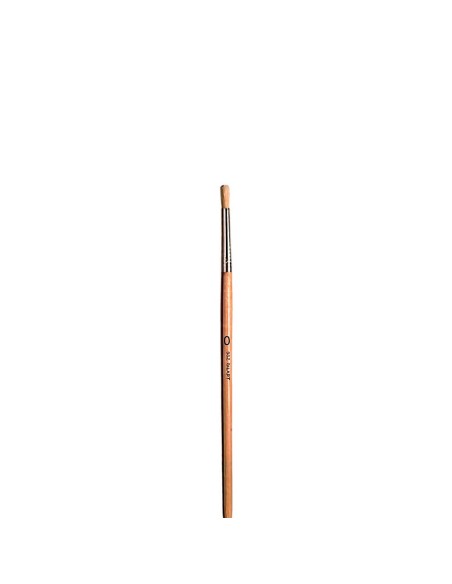 Pincel Redondo Gilart 582 nº 0 cerda natural mango largo para detalles y óleo profesional