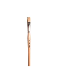 Pincel Plano Cerda Natural Mango Largo Gilart Serie 579 n.º 10 para pinceladas anchas