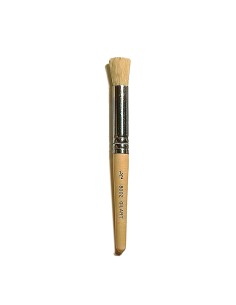Pincel Estarcido Cerda Natural Mango Corto 1/2 Gilart para plantillas de tamaño medio