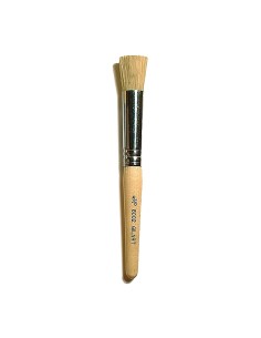 Pincel Estarcido Cerda Natural Mango Corto 5/8 Gilart para plantillas de gran formato