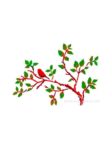 Plantilla Stencil Árbol con pájaros Stamperia 210x297mm
