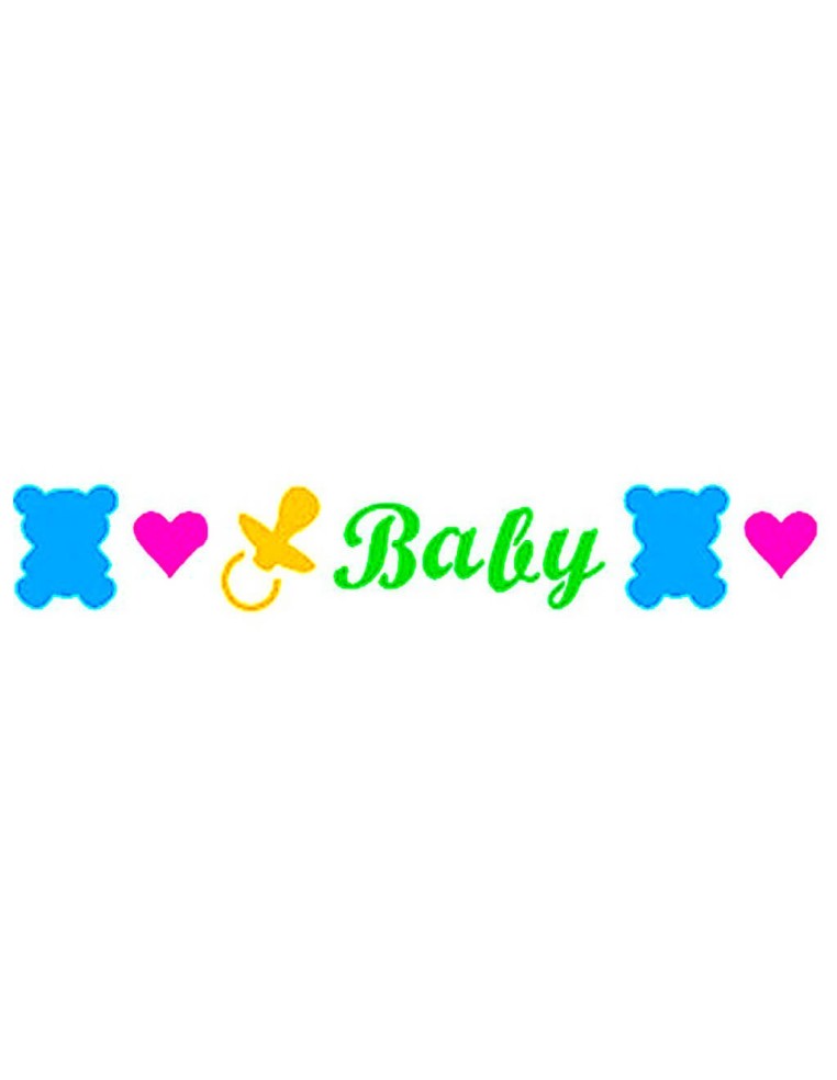 Plantilla stencil Baby Stamperia KSE152 con motivos infantiles para decoración con pintura