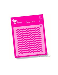 Plantilla stencil Amelie Corriente 15x15 cm para estarcido