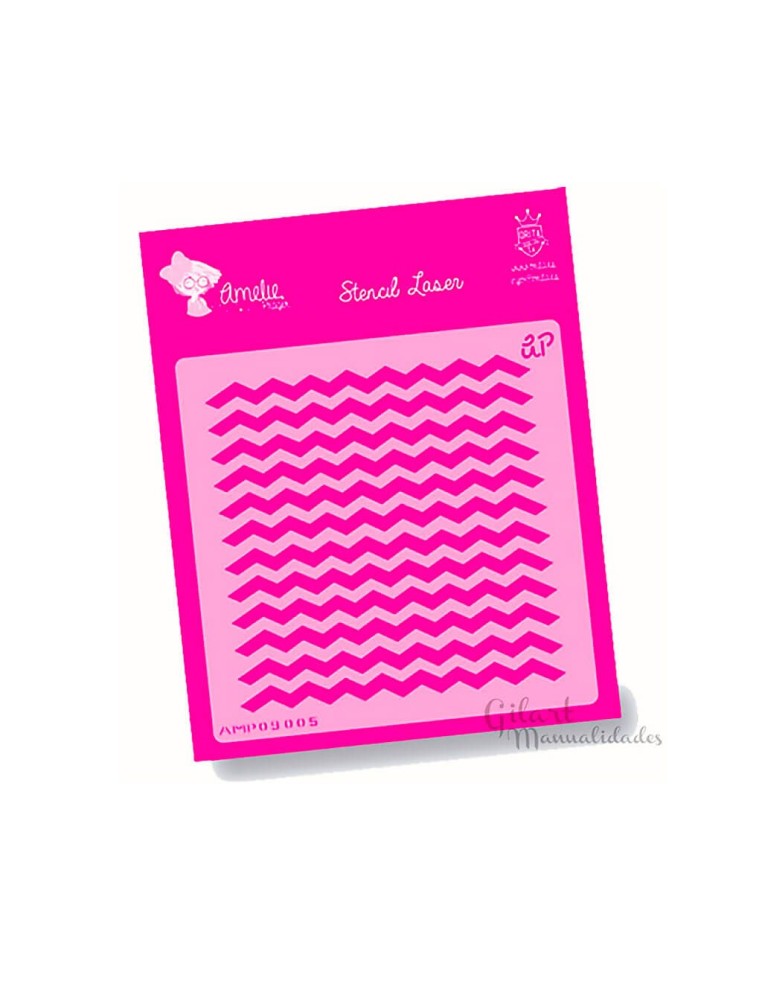 Plantilla stencil Amelie Corriente 15x15 cm para estarcido