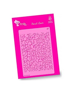 Plantilla stencil Amelie Craquelado 20x30 cm para efectos envejecidos