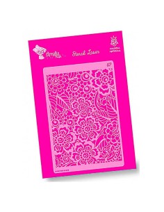 Plantilla stencil Amelie Floral 20x30 cm para manualidades y decoración
